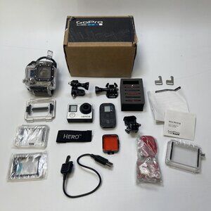 BIG BUNDLE GoPro HERO 4 BUNDLE Camera Camcorder + Accessories w/Box Read*